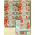 Nekupto Geschenkpapier 70 x 200 cm Weihnachtssilber, rotes Haus