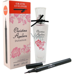 Christina Aguilera Definition parfümiertes Wasser für Frauen 30 ml + Eyeliner 1 ml, Duopack