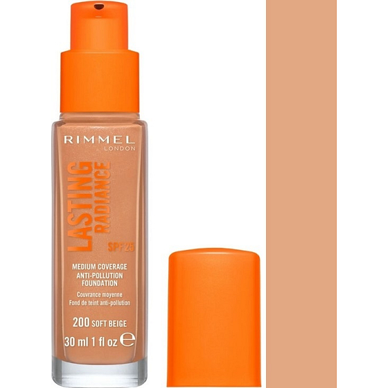 Rimmel London Lasting Radiance Makeup 200 Weichbeige 30 ml