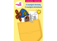 Ditipo Pocket Malvorlagen Mit fröhlichen Bildern für Kinder 4+ 32 Seiten A6 105 x 148 mm