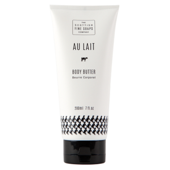 Scottish Fine Soaps Au Lait Körperbutter für alle Hauttypen in einem 200-ml-Röhrchen