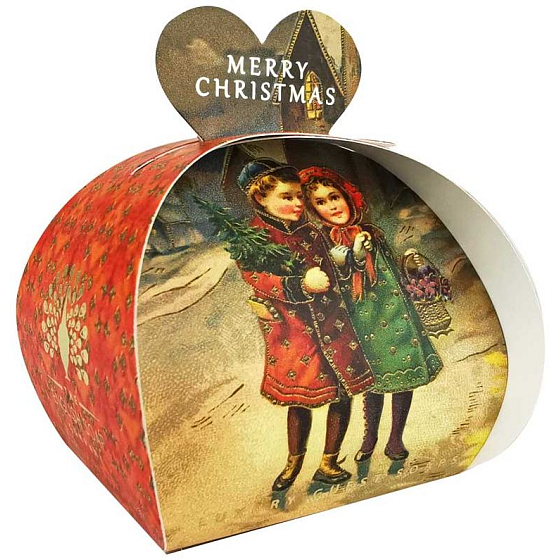 Englische Seife White Christmas - Natürliche parfümierte Toilettenseife von White Christmas mit Sheabutter 3 x 20 g