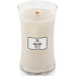 WoodWick Smoked Jasmine - Duftkerze mit rauchigem Jasmin, Docht aus Holz und Deckelglas groß 609 g