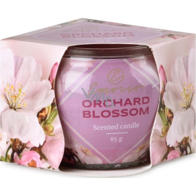 Emocio Decor Orchard Blossom - Duftkerzenglas mit Fruchtblumen 70 x 62 mm 85 g