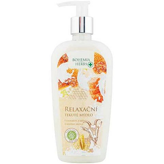 Bohemia Gifts Honig- und Ziegenmilch cremiger Flüssigseifenspender 300 ml