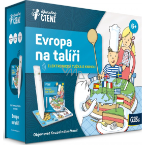 Albi Magic Reading Elektronischer Bleistift 2.0 + interaktives Hörbuch Europa auf einem Teller, ab 6 Jahren