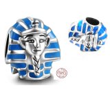 Charme Sterling Silber 925 Ägypten Pharao, Perle auf Reise-Armband