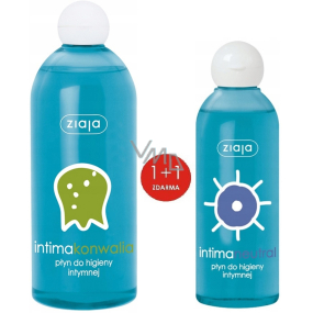 Ziaja Intima Maiglöckchen Intimpflege-Gel 500 ml + Neutral Intimpflege-Gel 200 ml, Duopack