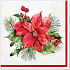 Papierservietten 3-lagig 33 x 33 cm 20 Stück Weihnachtsstern