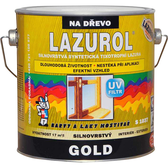 Lazurol Gold S1037 dickschichtige Lasur für Holz T000 farblos, 2,5 l