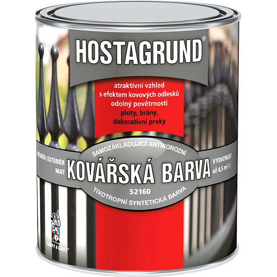 HOSTAGRUND Schmiedefarbe S2160K, 0950 Schmiedeschwarz, 600 ml