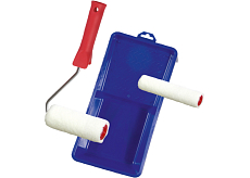 Spokar Filz Farbroller Set mit Wanne und Halter, 100 mm