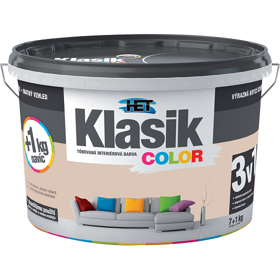 Het Klasik Color Malerfarbe, 0238 Beige Muskat, 7+1 kg