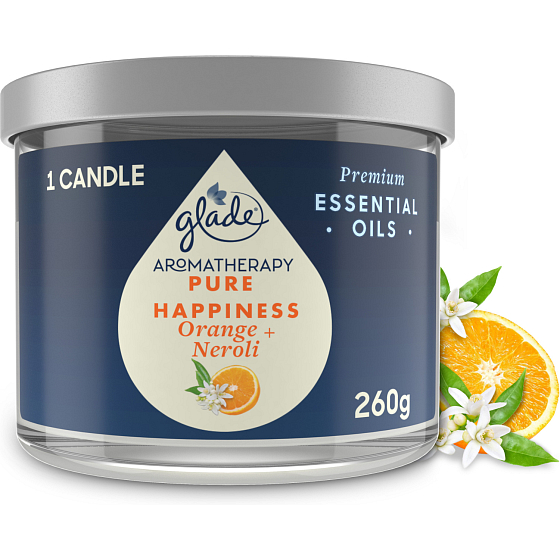 Glade Aromatherapy Duftkerze Pure Happiness, 260 g
