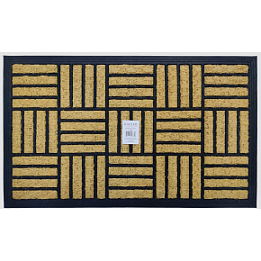 Tidy Home Fußmatte Gummi und Kokos Rechteck 45 × 75 cm