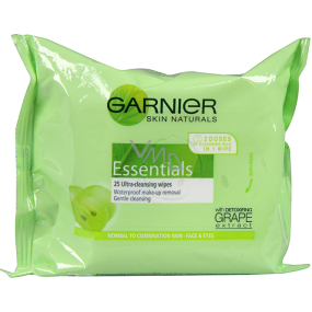Garnier Skin Naturals Essentials Make-up-Tücher für normale und Mischhaut 25 Stück