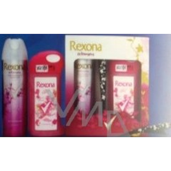 Rexona Sexy 2x Antitranspirant Spray 150 ml + Duschgel 250 ml + Handtasche, Kosmetikset