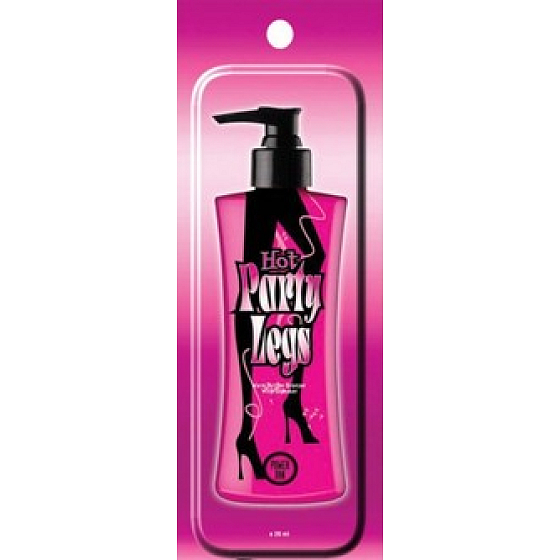 Power Tan Hot Party Legs Körperlotion zum Bräunen im Solarium mit 20 ml Glanz