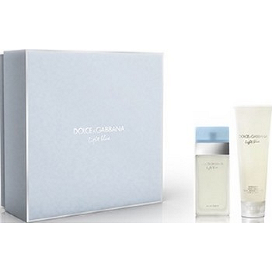 Dolce & Gabbana Hellblaues Eau de Toilette 25 ml + Körpercreme 50 ml, Geschenkset