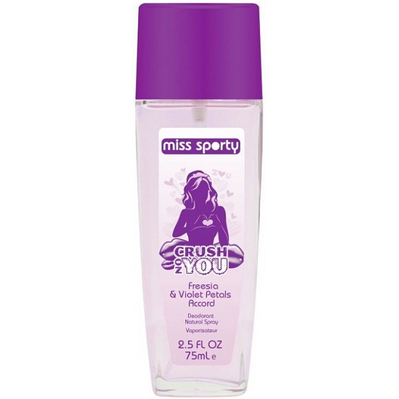 Miss Sports Love 2 Love Crush On You parfümiertes Deo-Glas für Frauen 75 ml
