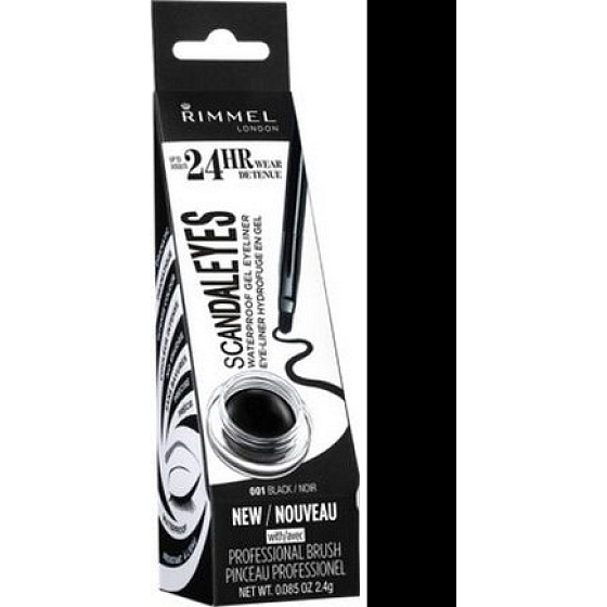 Rimmel London Scandaleyes Gel Eyeliner Gel Eyeliner 001 Schwarz 2,4 g