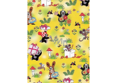 Nekupto Geschenkpapier 70 x 100 cm Maulwurf gelb 1 Rolle