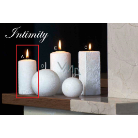Lima Marble Intimity Duftkerze weiß Zylinder 50 x 100 mm 1 Stück