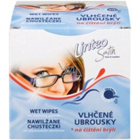 Linteo Satin Zum Reinigen von Brillen Feuchttüchern 14 x 14 cm 1 + 1 Stück