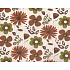 Nekupto Geschenk Kraftbeutel 23 x 18 x 10 cm braune und grüne Blumen