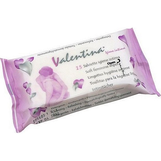 Stenago Valentina Intime Feuchttücher für die Intimhygiene 15 Stück
