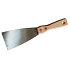 Spokar York Profi Farbspatel, gebürsteter Stahl, genieteter Holzgriff 80 mm