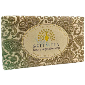 Englische Seife Grüner Tee natürliche parfümierte Seife mit Sheabutter 190 g
