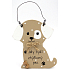 Nekupto Pets Holzschild Hier lebt ein verwöhnter Hund 12 x 8 cm