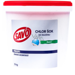 Savo Chlor Shock Schockdesinfektion gegen Algen in den Pool 5 kg
