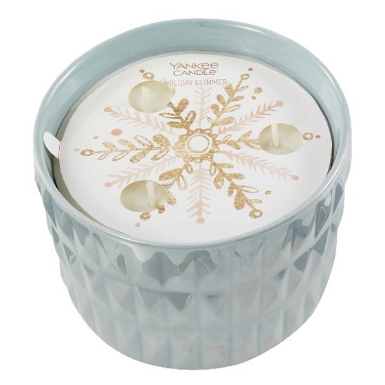 Yankee Candle Holiday Glimmer - Weihnachtsglitter Spezialkollektion Winter Wish 3 Docht Duftkerze 773 g