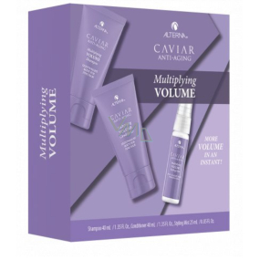 Alterna Caviar Multiplying Volume Trial Kit Volumenshampoo 40 ml + leichte Spülung 40 ml + Volume Styling Mist Styling-Volumenspray 25 ml, Reisekosmetik-Set