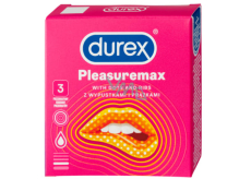 Durex Pleasuremax Kondom mit Graten und Vorsprüngen zur Stimulation der Nennbreite beider Partner: 56 mm 3 Stück