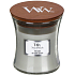 WoodWick Fireside - Feuer im Kamin Duftkerze mit Holzdocht und Deckelglas klein 85 g