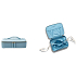 Artdeco Premium Kosmetiktasche Schmuckkästchen blau 19,5 x 14 x 5 cm