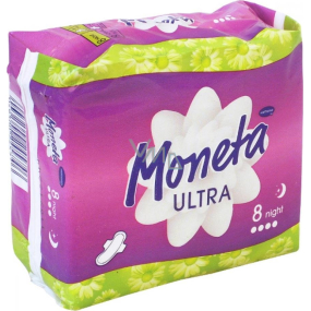Ria Moneta Ultra Night Intimpolster mit Flügeln 8 Stück