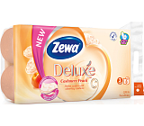 Zewa Deluxe Cashmere Peach 3-lagiges Toilettenpapier, 8 Rollen, 19,3 m Rolle