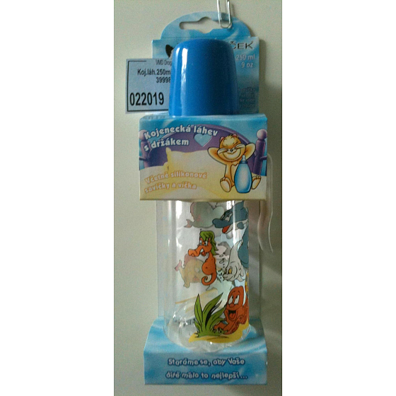 Boček Babyflasche mit Halter 250 ml