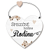 Nekupto Sweet home Herz-Schild Gemeinsam sind wir eine Familie 17 x 15 cm x 0,5 cm