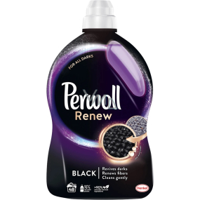 Perwoll Renew Black Waschgel stellt intensive schwarze Farbe wieder her, erneuert die Fasern 48 Dosen 2,88 l