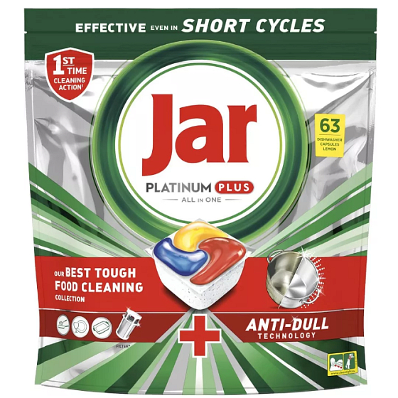 Jar Platinum Plus Spülmaschinenkapseln 63 Stück
