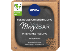Nivea MagicBar reinigende Peeling-Gesichtsseife mit Aktivkohle für problematische Haut 75 g