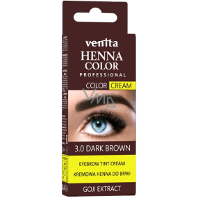 Venita Henna Color Creme Augenbrauenfarbe 3.0 Dunkelbraun 30 g