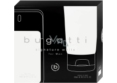 Bugatti Signature White Eau de Toilette 100 ml + Duschgel 200 ml, Geschenkset für Männer