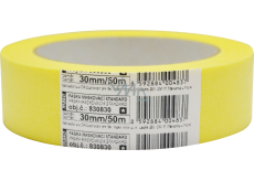 Mako Basic Abdeckband glatt, 3 Tage, bis 60 °C, 30 mm × 50 m