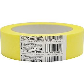 Mako Basic Abdeckband glatt, 3 Tage, bis 60 °C, 30 mm × 50 m